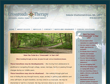 Tablet Screenshot of crossroadstherapy.net